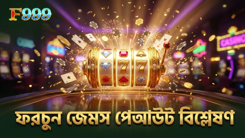 ফরচুন জেমস স্লটে পেআউট হার ও স্পিন ডেটা বিশ্লেষণ।