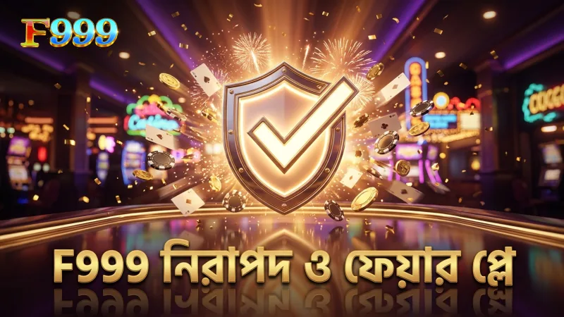 F999-এর নিরাপত্তা ব্যবস্থা ও ফেয়ার প্লে যাচাইয়ের দৃঢ় প্রমাণ।
