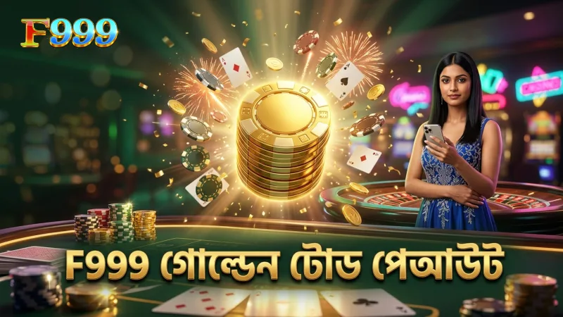F999 প্ল্যাটফর্মে গোল্ডেন টোড ও মেগা শার্কের পেআউট যাচাই।