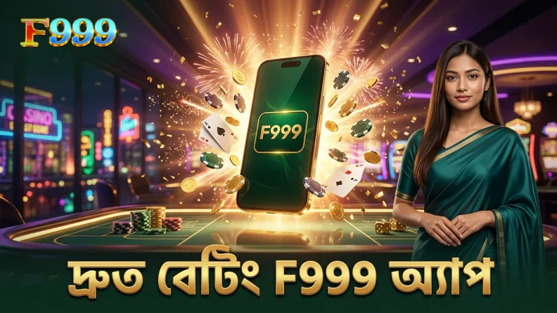 F999 অ্যাপের মাধ্যমে দ্রুত ও সুবিধাজনক বেটিং প্লেসমেন্ট।