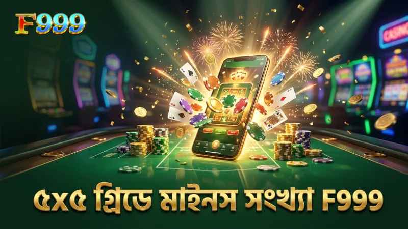 ৫x৫ গ্রিডে মাইনসের সংখ্যা পরিবর্তন খেলায় প্রভাব ফেলে।
