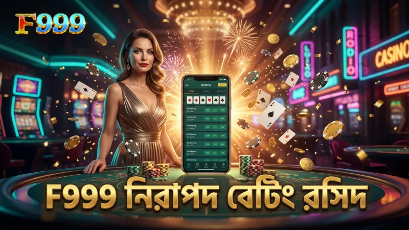 F999 নিরাপদ বেটিং নিশ্চিত করতে স্বচ্ছ রসিদ প্রদান করে।